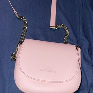Jennifer Lopez Blush Crossbody Bag with Gold Chain